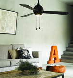 sfeerfoto van de Beacon Bordono zwart plafondventilator 122 cm