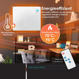 ZAAK. Kess Digital 550 Watt infraroodpaneel kachel - vrijstaand of wandmontage
