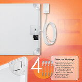 ZAAK. Thermo 800 Watt infrarood wandkachel 16 m2 - alleen wandmontage - met stekkerthermostaat