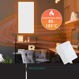 ZAAK. Thermo 800 Watt infrarood wandkachel 16 m2 - alleen wandmontage - met stekkerthermostaat