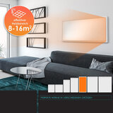 ZAAK. Thermo 800 Watt infrarood wandkachel 16 m2 - alleen wandmontage - met stekkerthermostaat