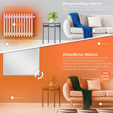 ZAAK. Thermo 800 Watt infrarood wandkachel 16 m2 - alleen wandmontage - met stekkerthermostaat