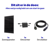 ZAAK. Technaxx 300 Watt balkonkrachtcentrale - zonnepanelen met stekker