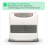 Qlima SRE 9046 TC 4650 Watt laser petroleumkachel - 9 liter - max 190 m3