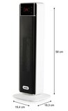 Domo DO7358H keramische ventilatorkachel - 2000 Watt - Zwenkfunctie - 60 m3