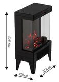 Adler AD 7755 elektrische sfeerhaard met afstandsbediening 1000/2000W - 75m3