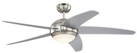 Westinghouse Bendan LED Satin Chrome plafondventilator 132 cm Westinghouse Bendan LED Satin Chrome plafondventilator 132 cm