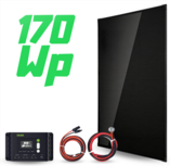 ZAAK. Topsolar 170Wp 12V zonnepanelen compleet pakket - Plug and Play ZAAK. Topsolar 170Wp 12V zonnepanelen compleet pakket - Plug and Play