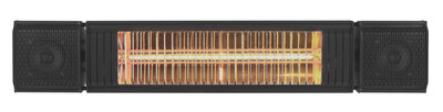 Eurom Heat and Beat zwart elektrische terrasverwarming
