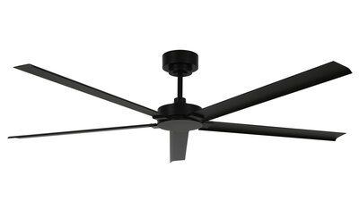 Beacon Monza zwart outdoor IP55 plafondventilator 152 cm